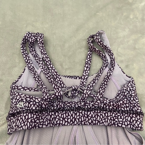 Lululemon Nouveau Limits Tank Top Miss Mosaic Lilac Deep Zinfandel 21960 - Picture 6 of 9